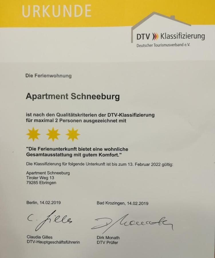 Apartment Schneeburg Ebringen Exteriér fotografie